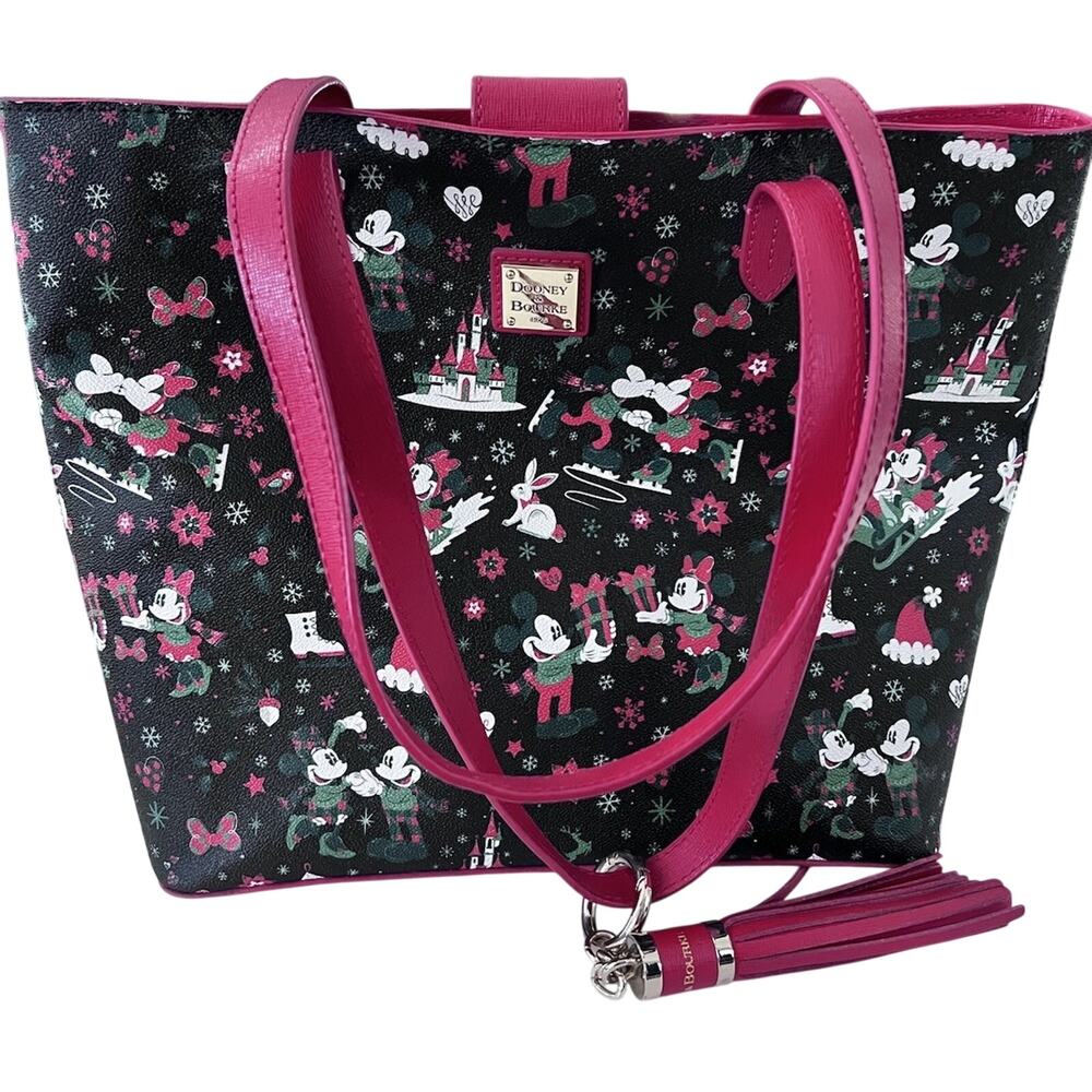 Disney Dooney & Bourke Woodland Christmas Tote Handbag